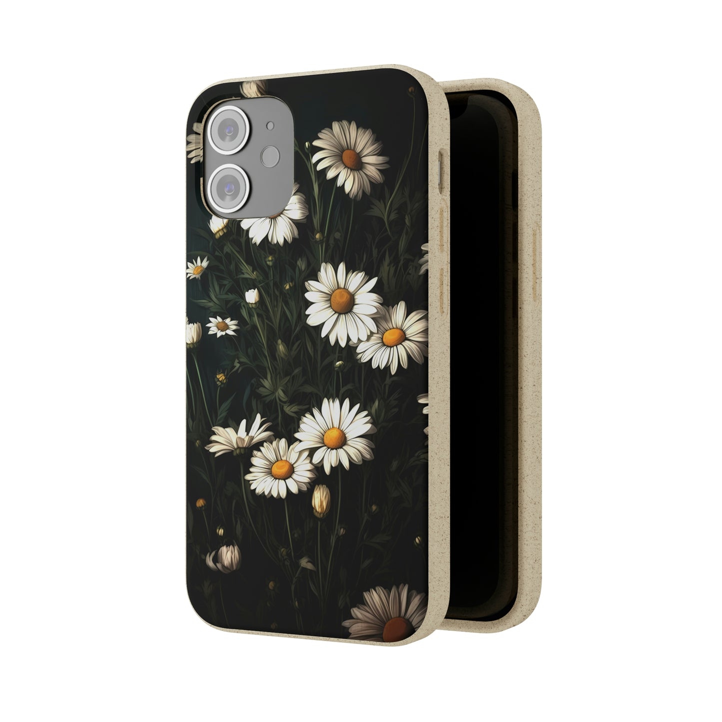 Dark Cottagecore Daisies | Biodegradable iPhone Case