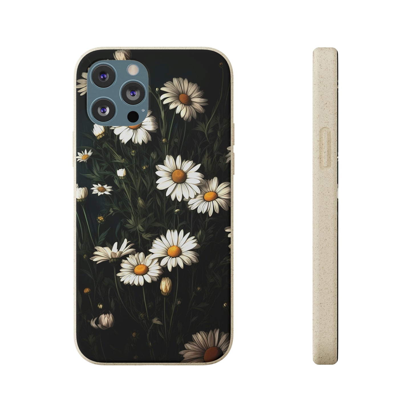 Dark Cottagecore Daisies | Biodegradable iPhone Case