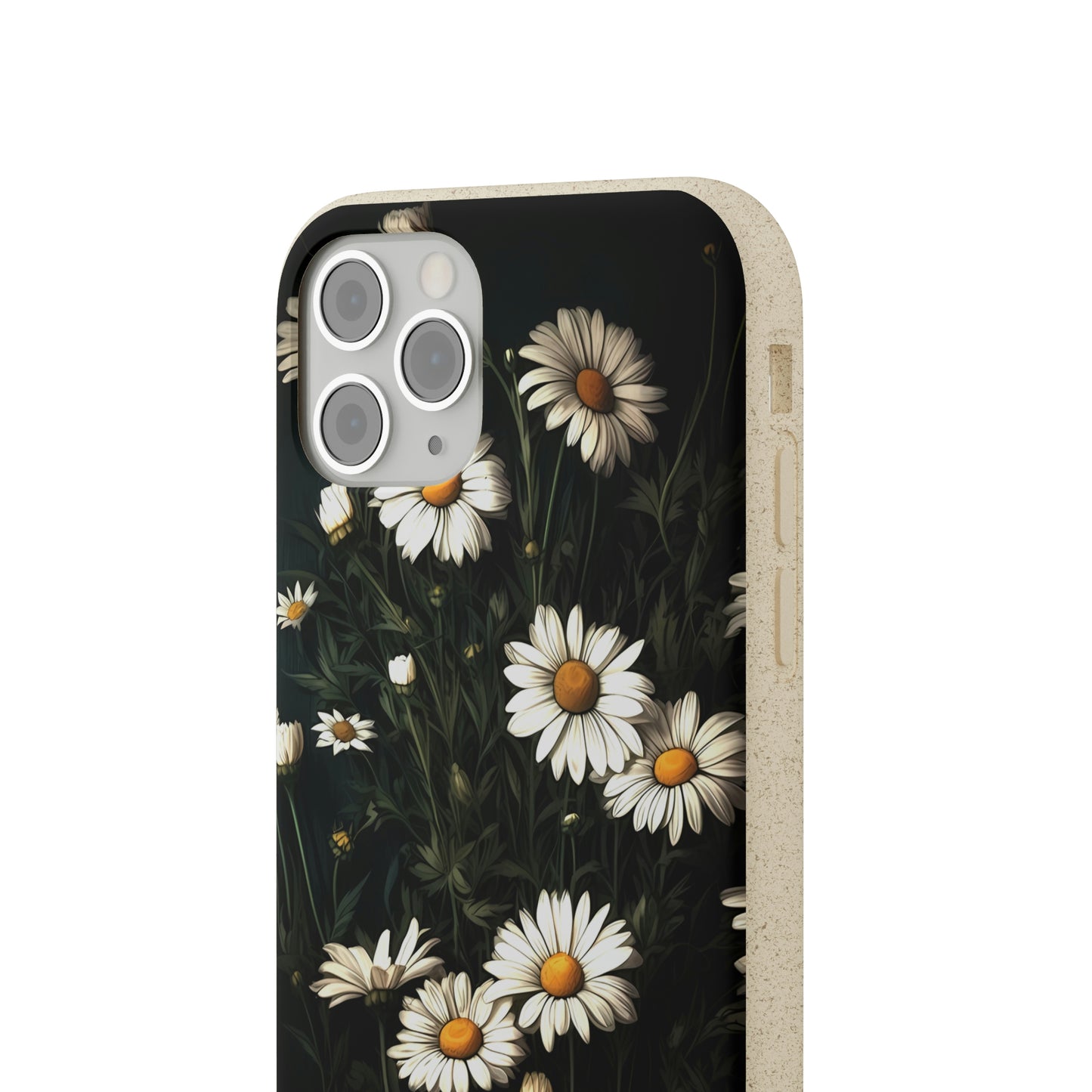 Dark Cottagecore Daisies | Biodegradable iPhone Case