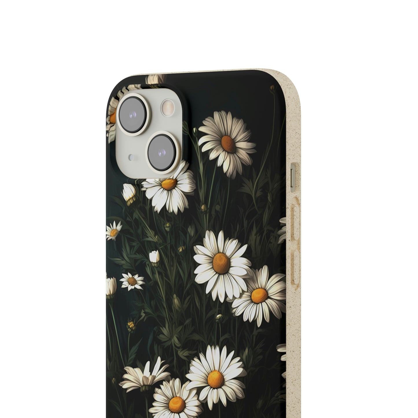 Dark Cottagecore Daisies | Biodegradable iPhone Case