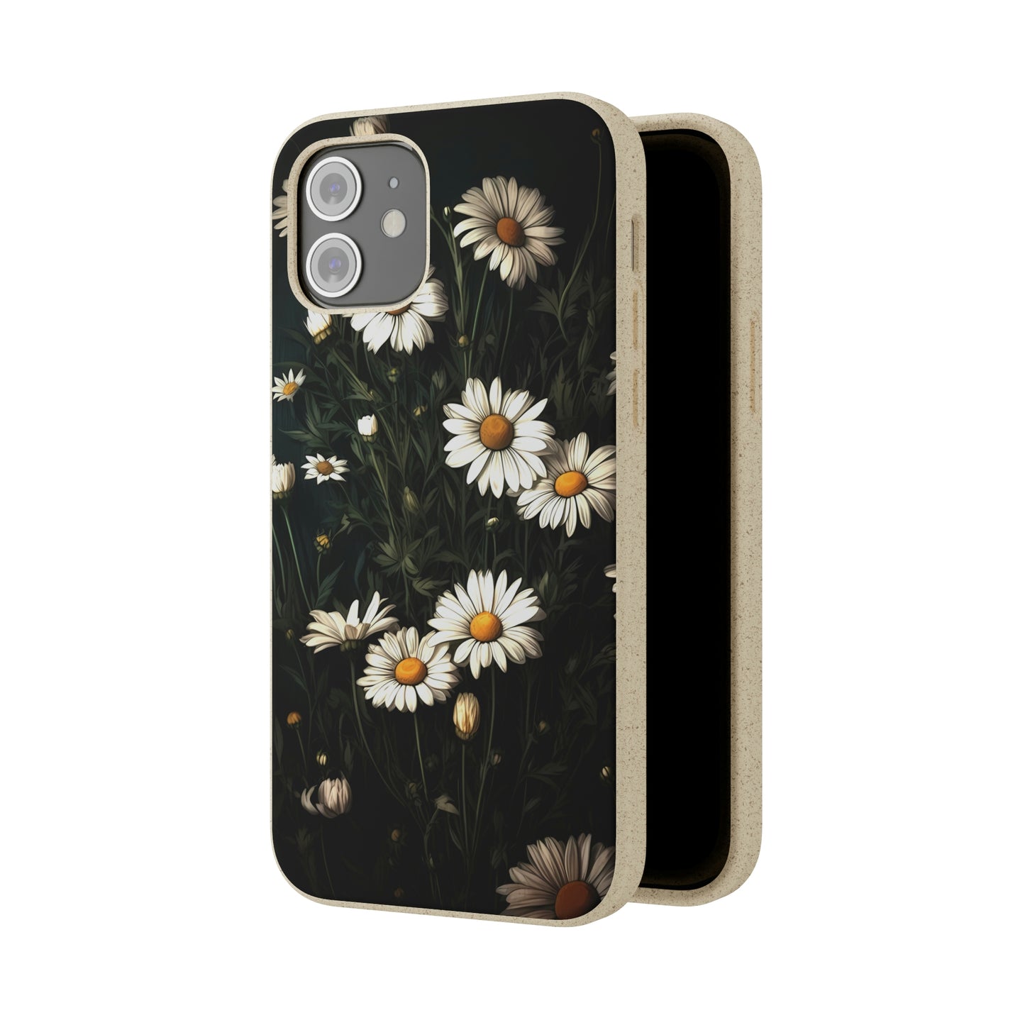 Dark Cottagecore Daisies | Biodegradable iPhone Case
