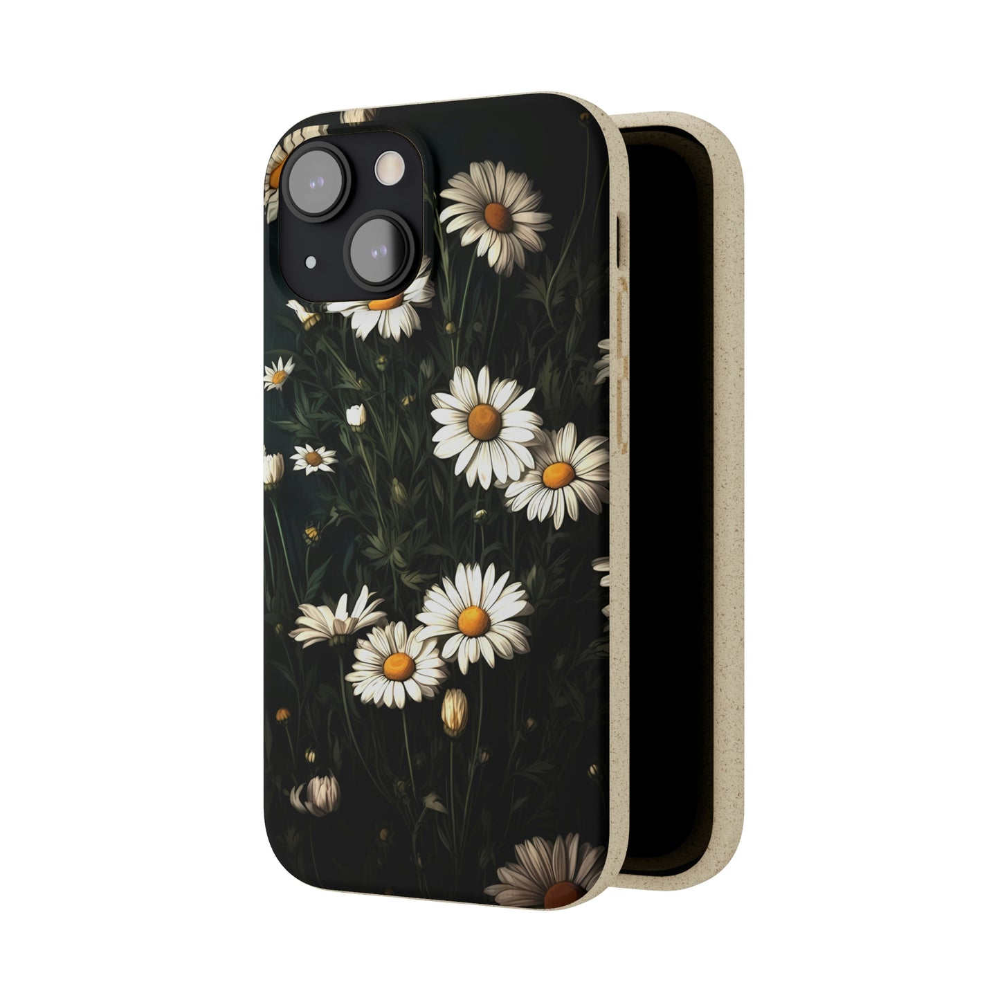 Dark Cottagecore Daisies | Biodegradable iPhone Case