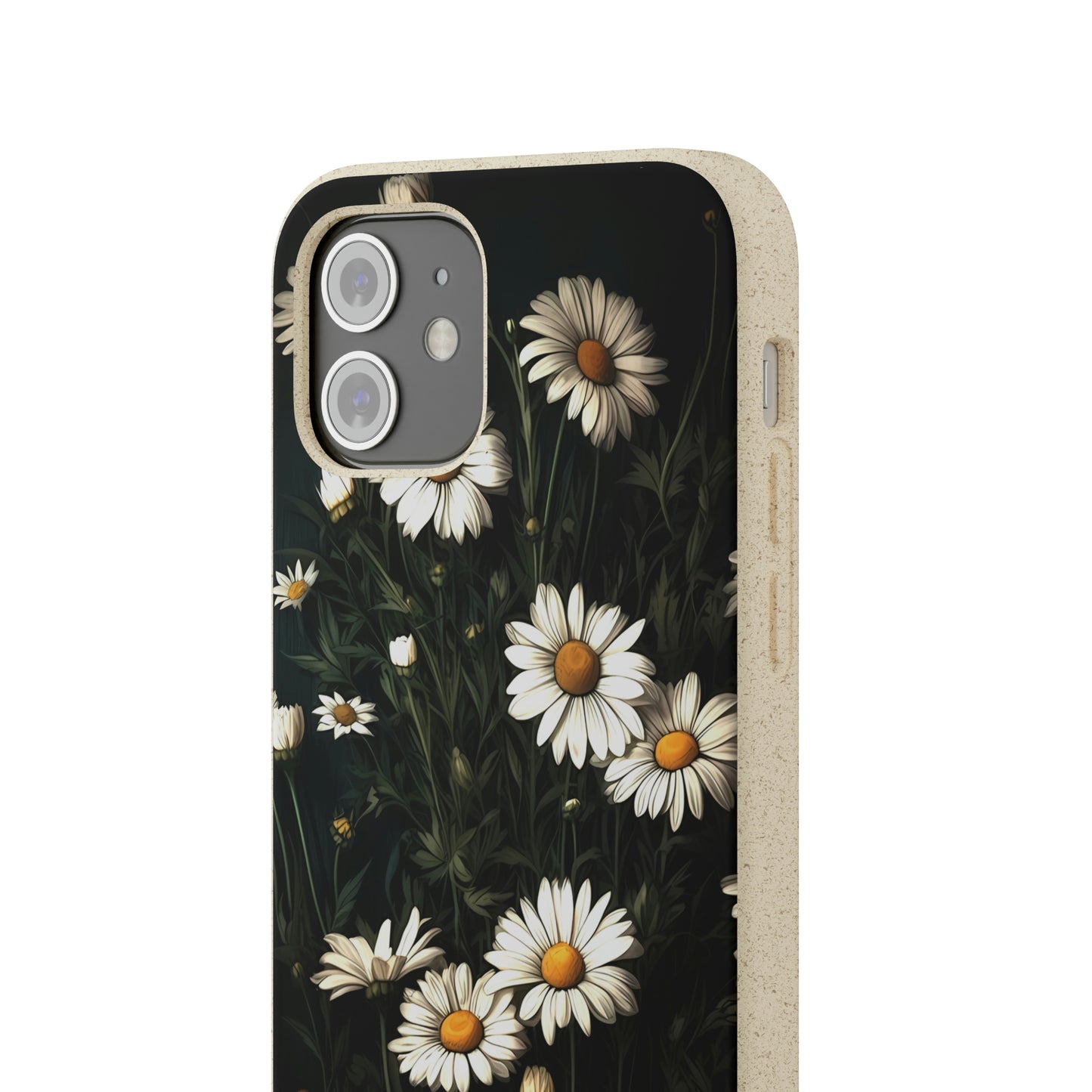 Dark Cottagecore Daisies | Biodegradable iPhone Case