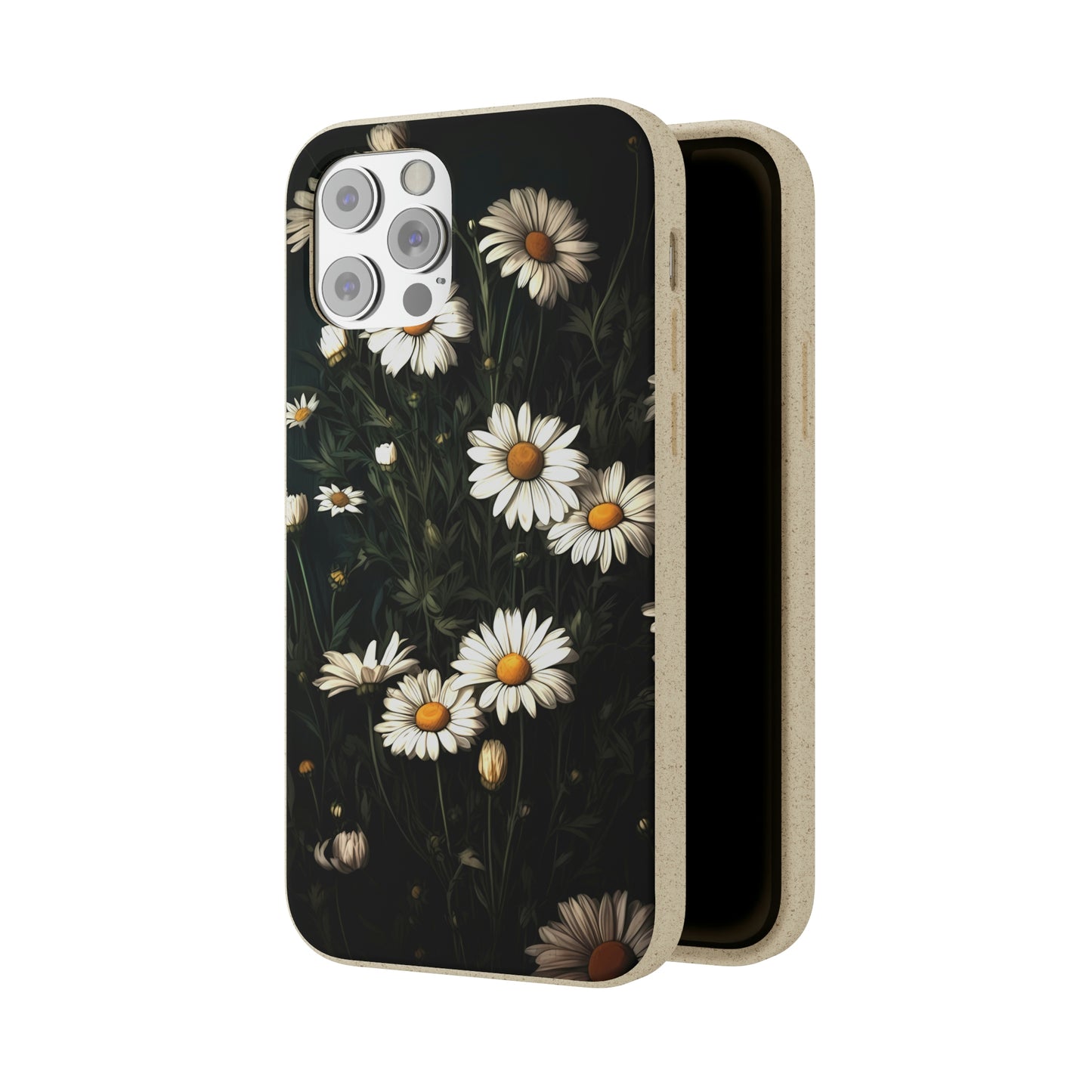 Dark Cottagecore Daisies | Biodegradable iPhone Case