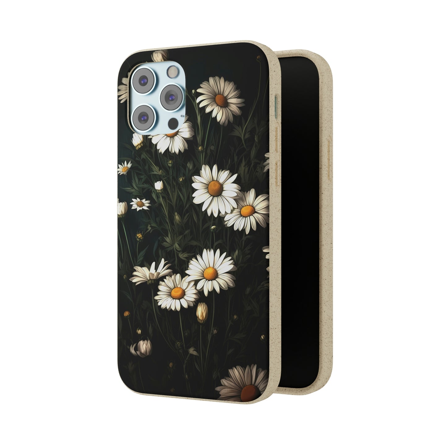 Dark Cottagecore Daisies | Biodegradable iPhone Case