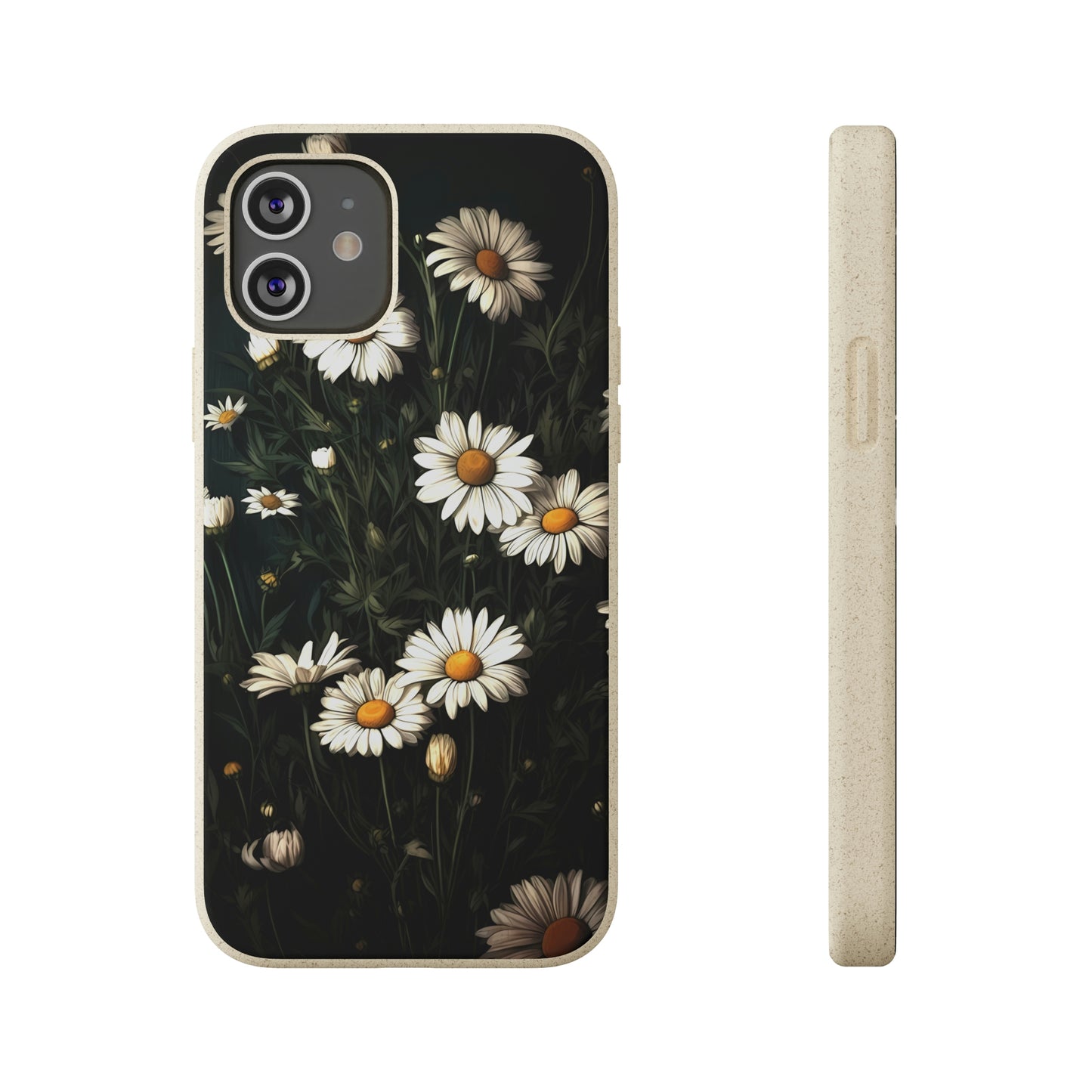 Dark Cottagecore Daisies | Biodegradable iPhone Case