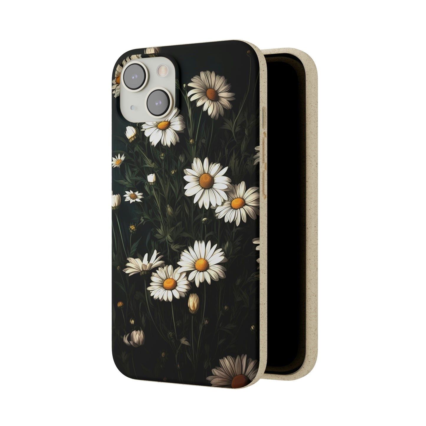 Dark Cottagecore Daisies | Biodegradable iPhone Case