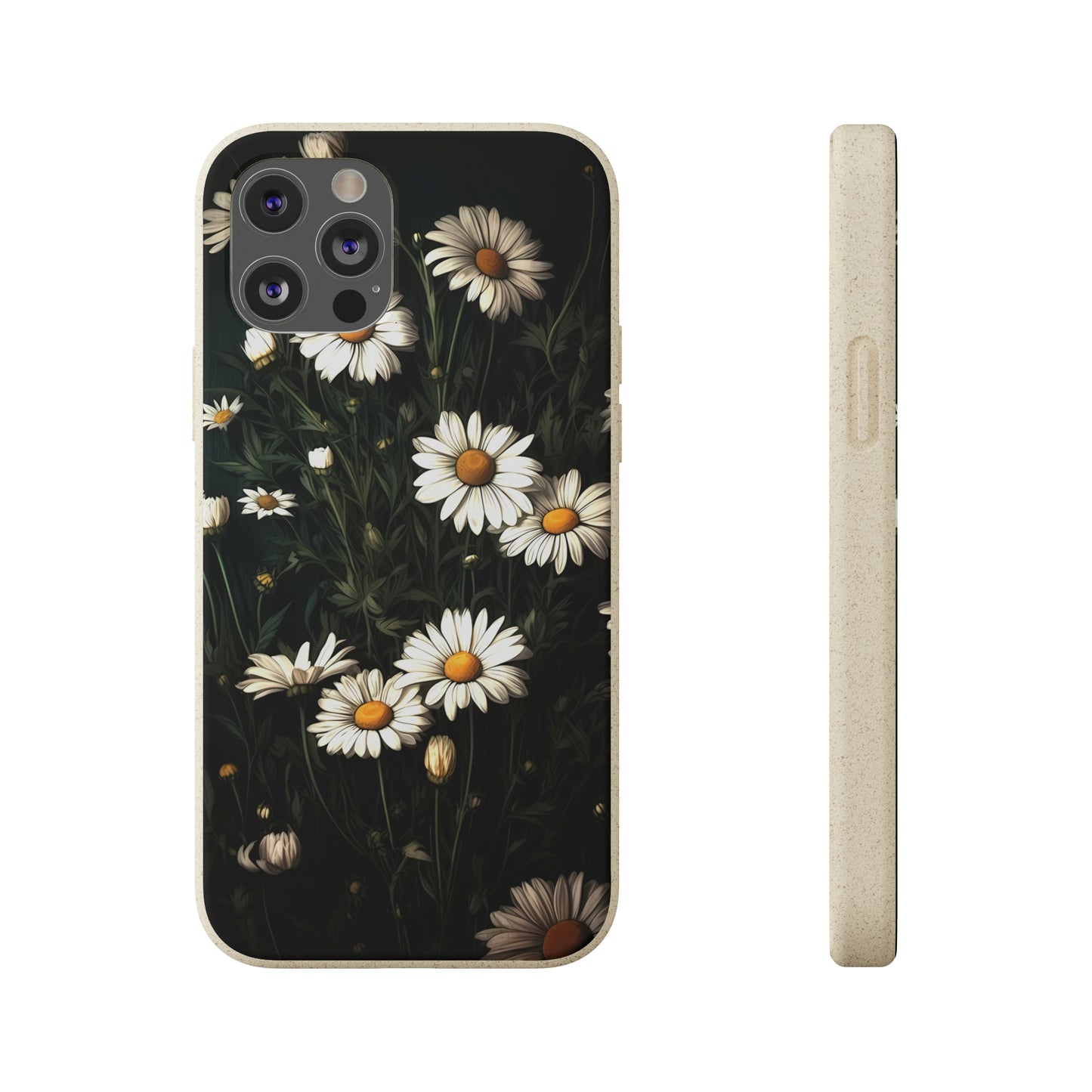 Dark Cottagecore Daisies | Biodegradable iPhone Case
