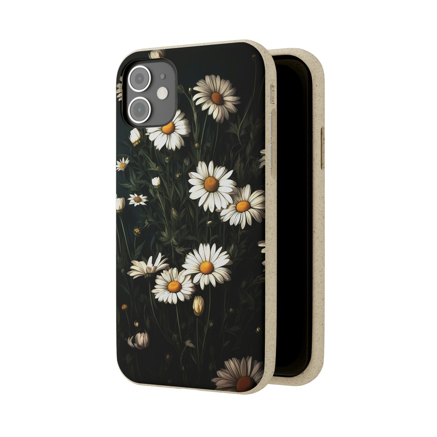 Dark Cottagecore Daisies | Biodegradable iPhone Case