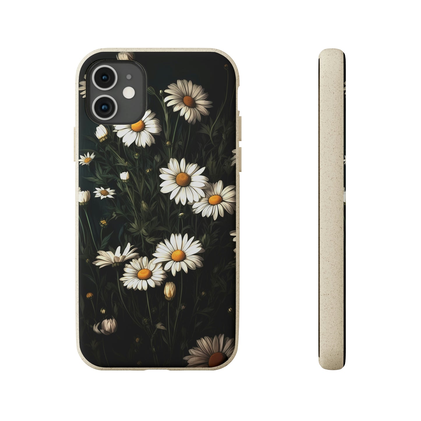 Dark Cottagecore Daisies | Biodegradable iPhone Case