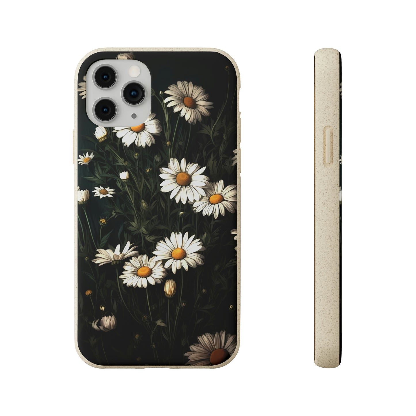 Dark Cottagecore Daisies | Biodegradable iPhone Case