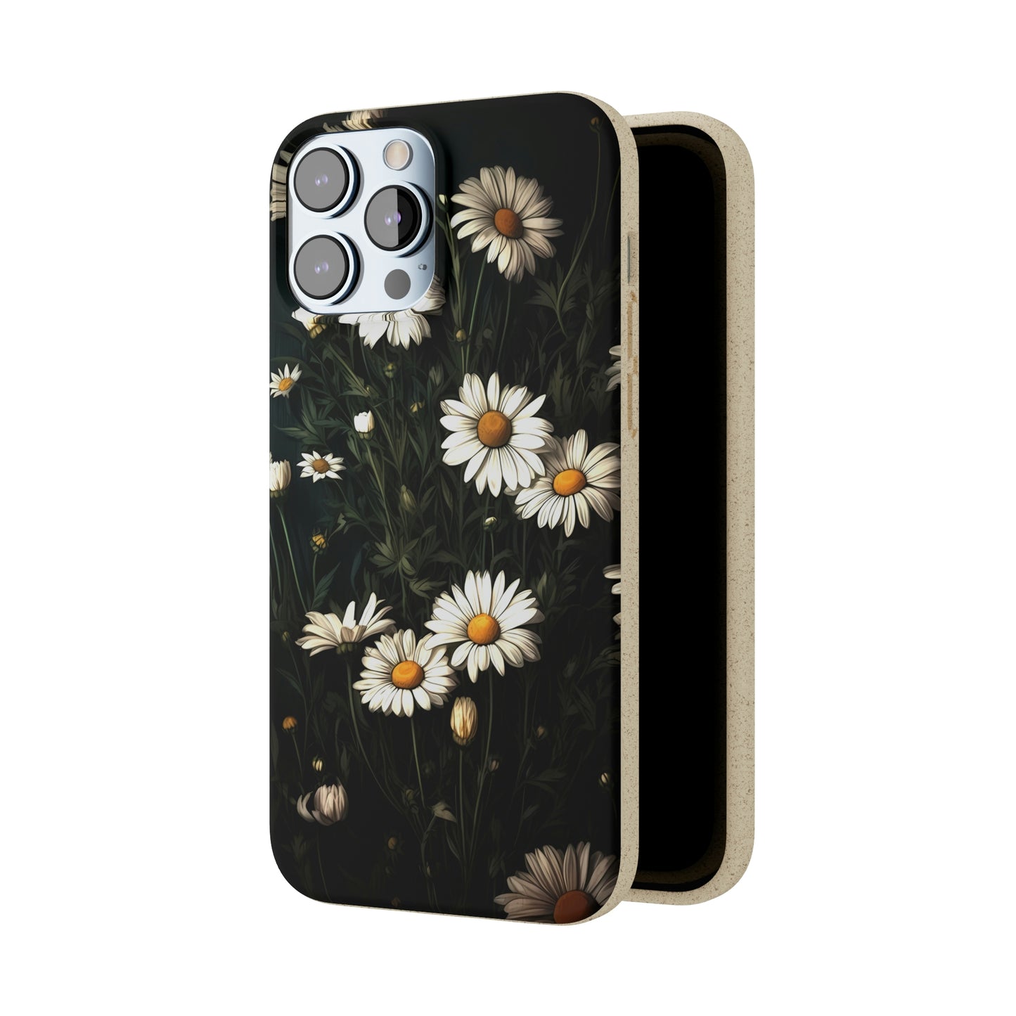 Dark Cottagecore Daisies | Biodegradable iPhone Case