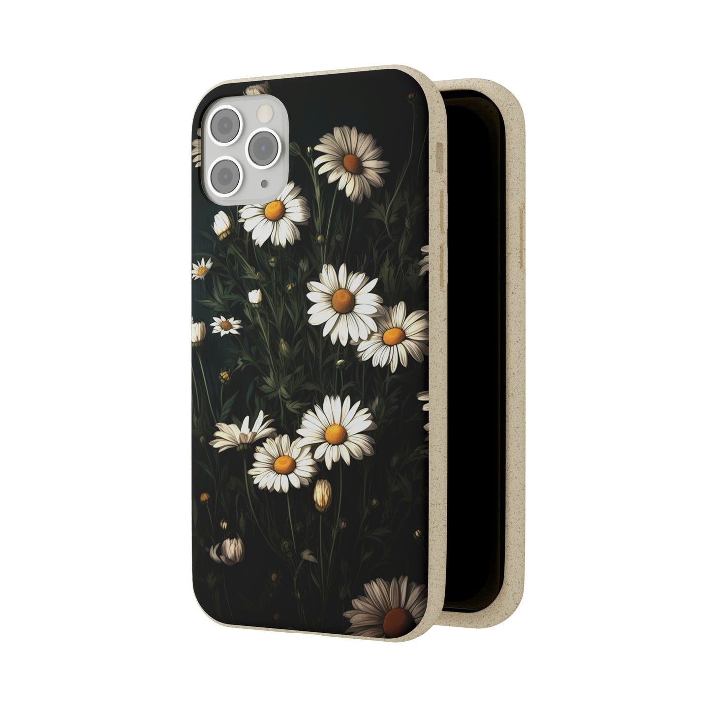 Dark Cottagecore Daisies | Biodegradable iPhone Case