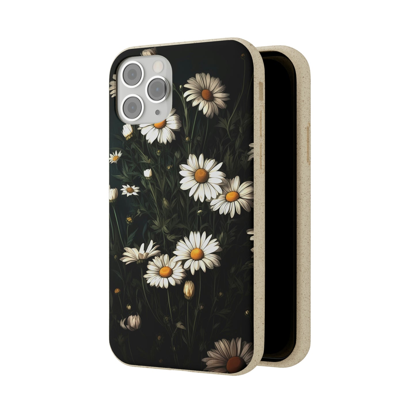 Dark Cottagecore Daisies | Biodegradable iPhone Case