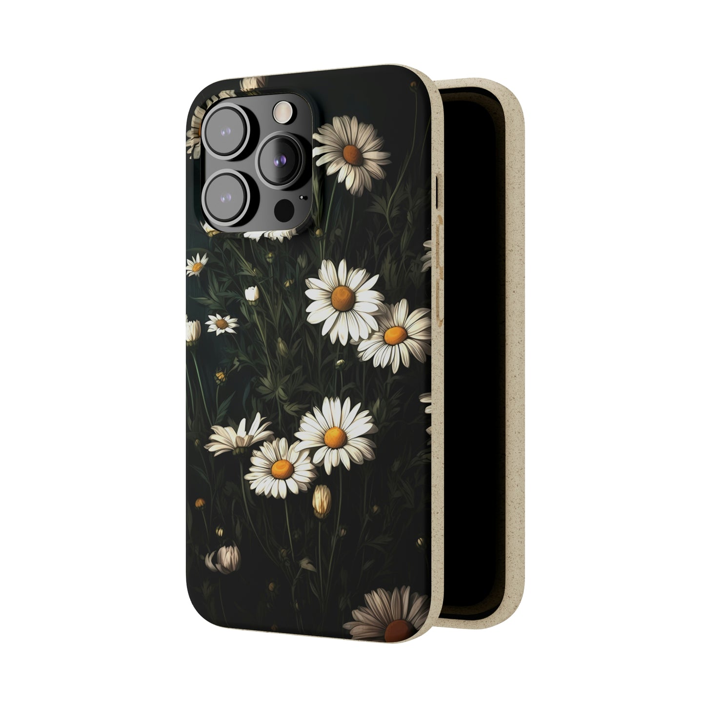 Dark Cottagecore Daisies | Biodegradable iPhone Case