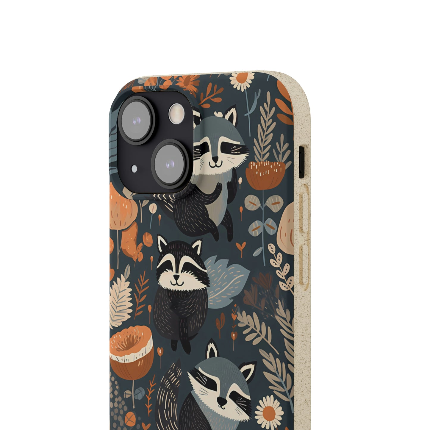 Raccoons and Plants | Biodegradable iPhone Case