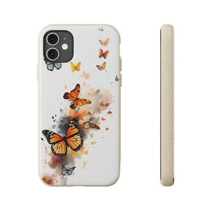 Colorful Butterflies | Biodegradable iPhone Case