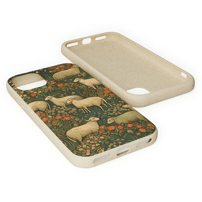 Cottagecore Sheep in a Meadow | Biodegradable iPhone Case