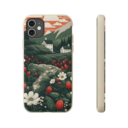 Strawberry Field | Biodegradable iPhone Case