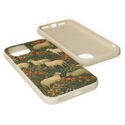 Cottagecore Sheep in a Meadow | Biodegradable iPhone Case