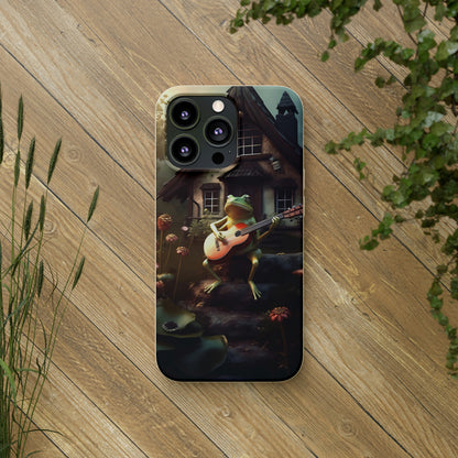 Charming Frog Playing Guitar | Biodegradable iPhone Case