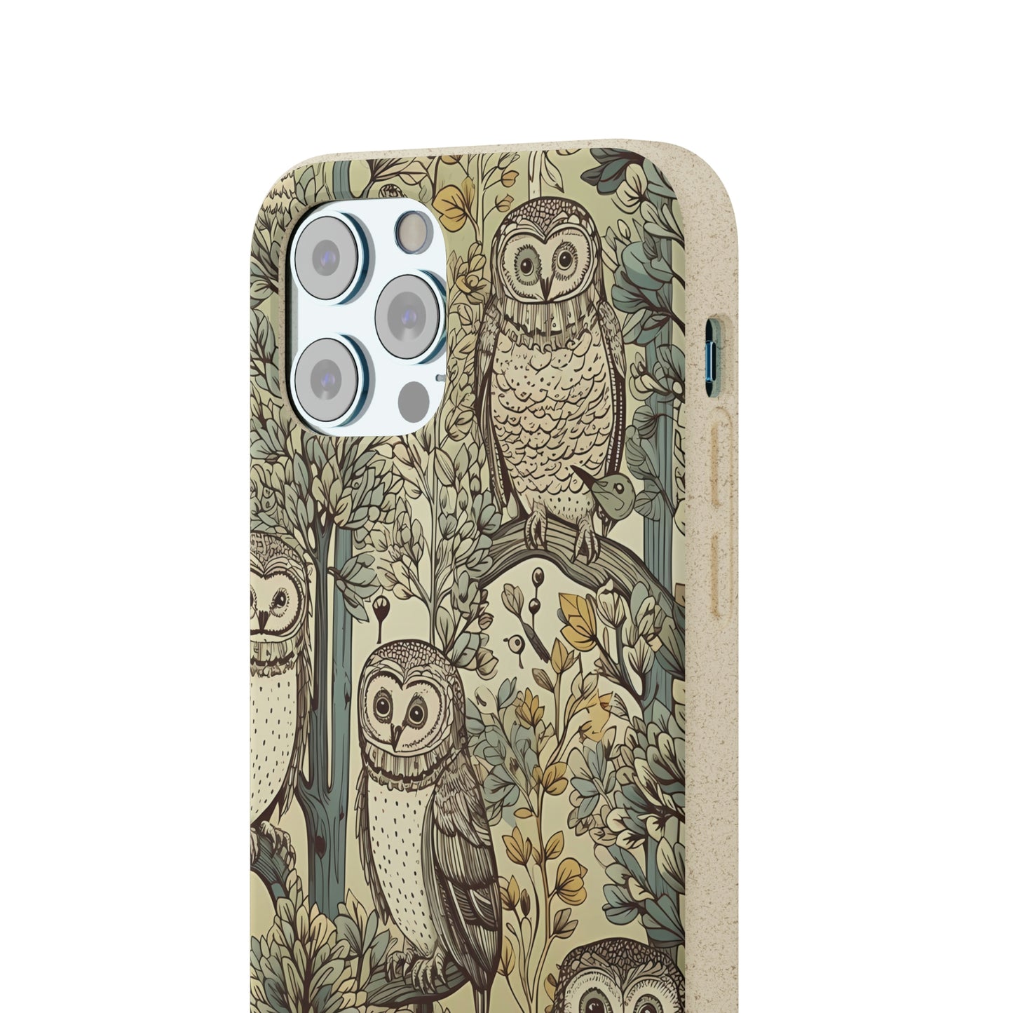 Cottagecore Owls in a Forest | Biodegradable iPhone Case