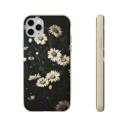 Dark Cottagecore Daisies | Biodegradable iPhone Case