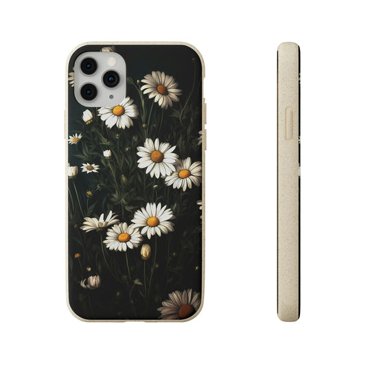 Dark Cottagecore Daisies | Biodegradable iPhone Case