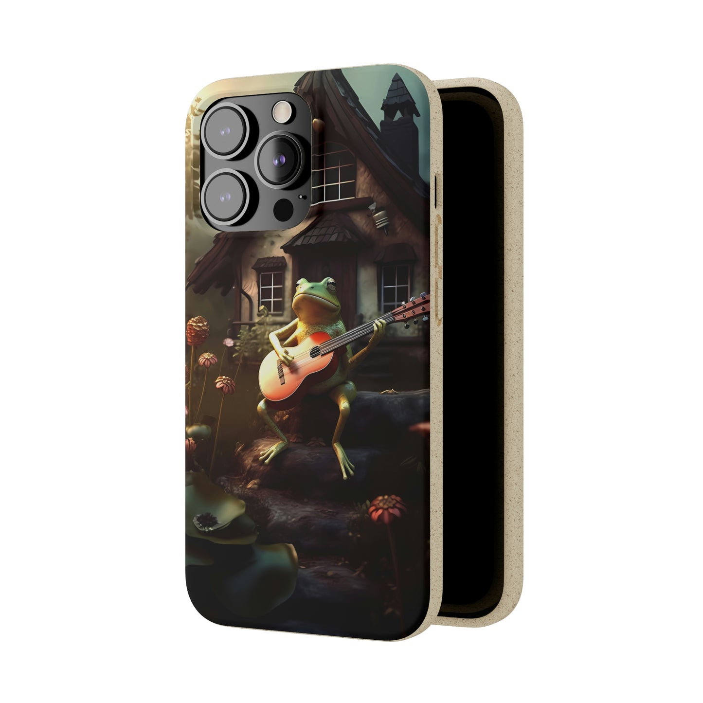 Charming Frog Playing Guitar | Biodegradable iPhone Case