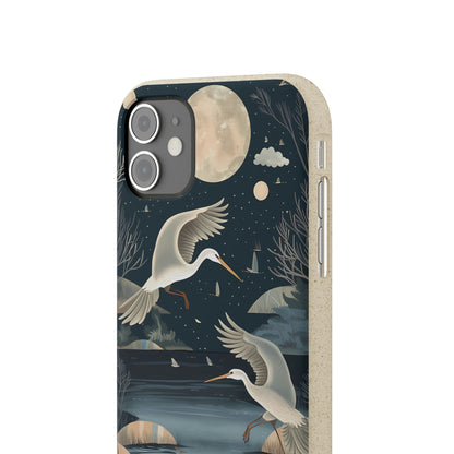 Herons Flying Over a Pond | Biodegradable iPhone Case