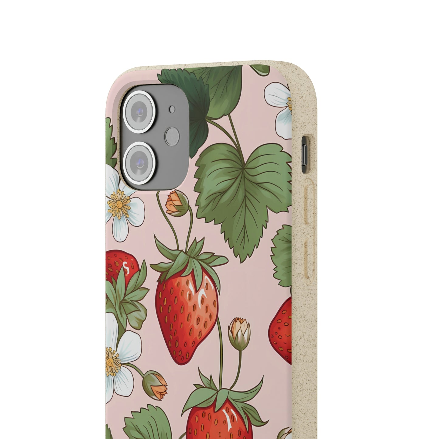 Cottagecore Strawberries | Biodegradable iPhone Case