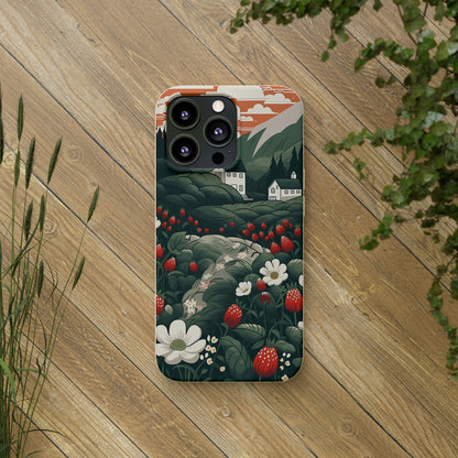 Strawberry Field | Biodegradable iPhone Case