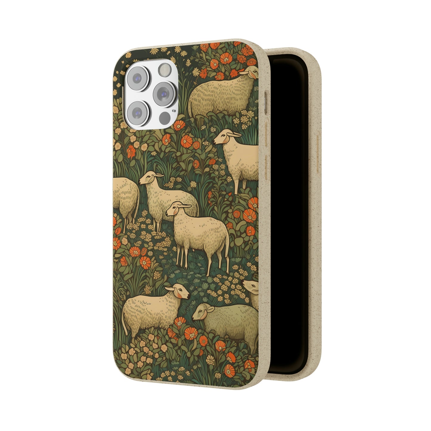 Cottagecore Sheep in a Meadow | Biodegradable iPhone Case