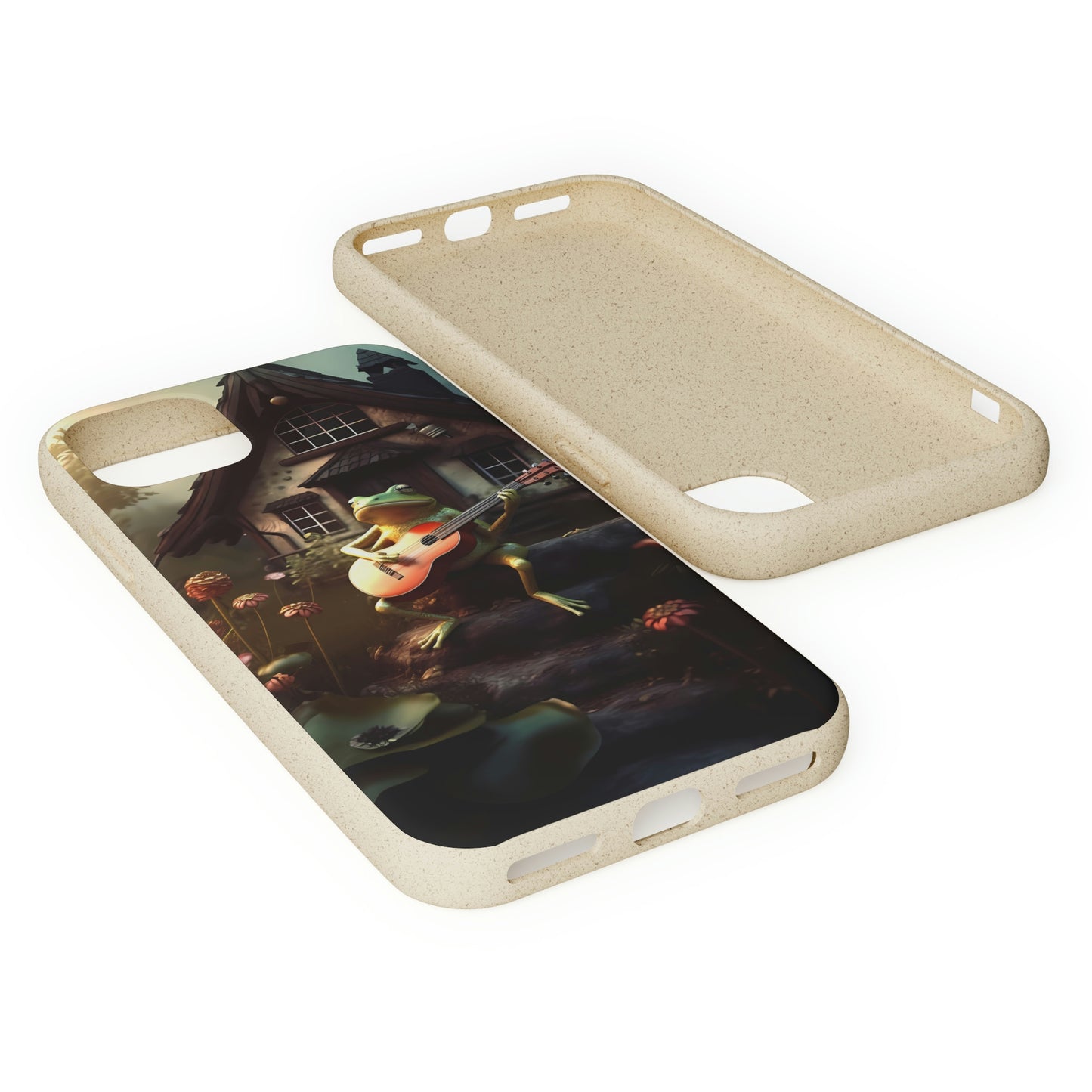 Charming Frog Playing Guitar | Biodegradable iPhone Case