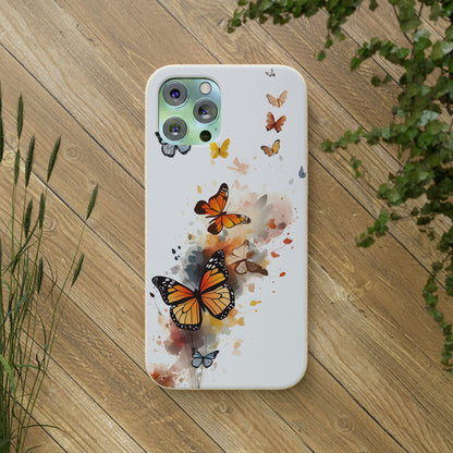 Colorful Butterflies | Biodegradable iPhone Case