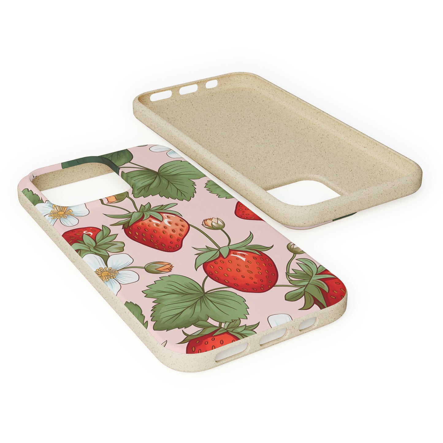 Cottagecore Strawberries | Biodegradable iPhone Case