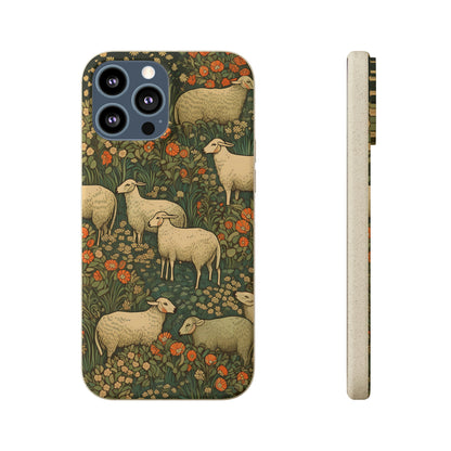 Cottagecore Sheep in a Meadow | Biodegradable iPhone Case