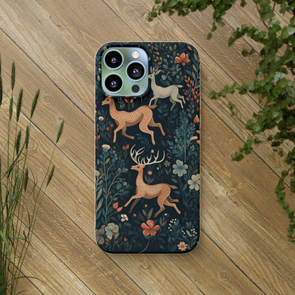 Enchanting Deer in a Forest | Biodegradable iPhone Case