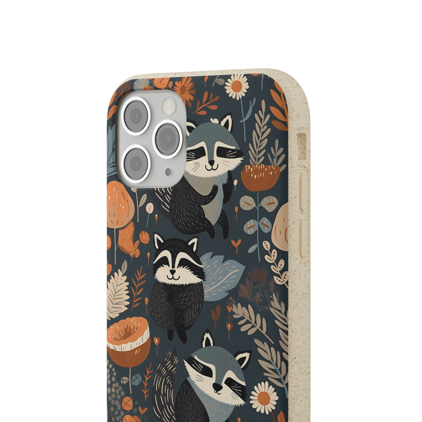 Raccoons and Plants | Biodegradable iPhone Case