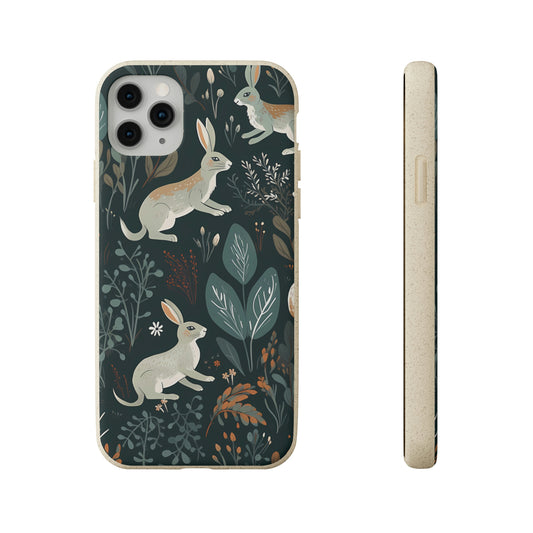 Enchanting Rabbits in a Forest | Biodegradable iPhone Case