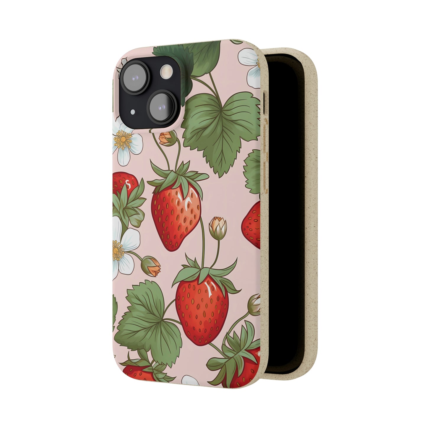 Cottagecore Strawberries | Biodegradable iPhone Case