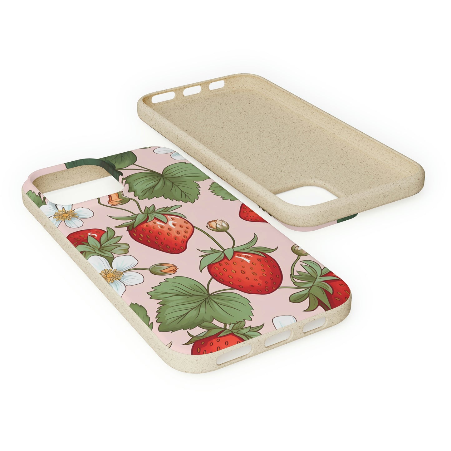Cottagecore Strawberries | Biodegradable iPhone Case