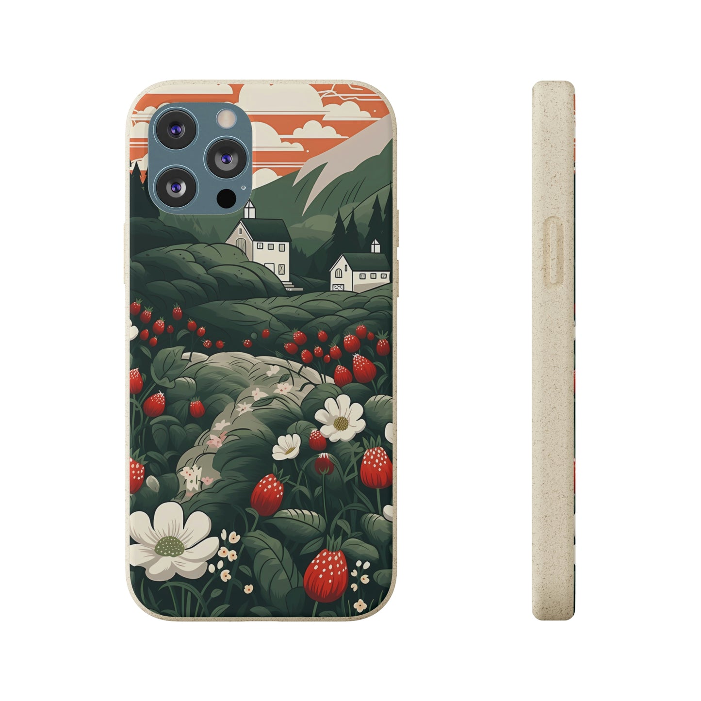 Strawberry Field | Biodegradable iPhone Case