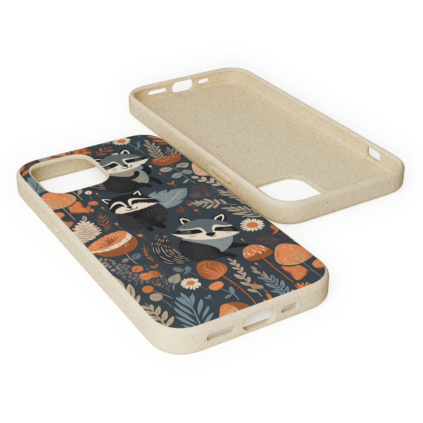 Raccoons and Plants | Biodegradable iPhone Case