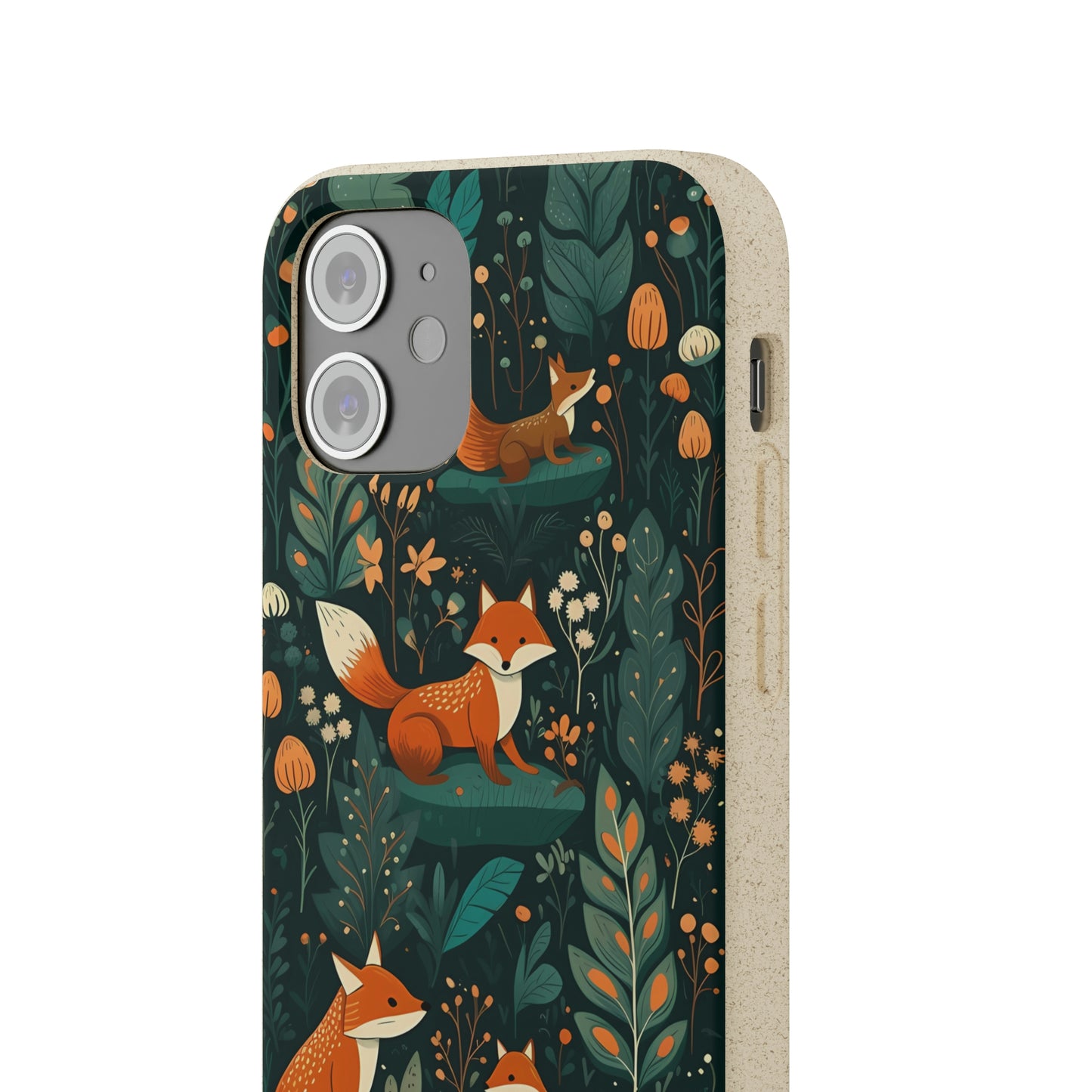 Cottagecore Foxes in a Forest | Biodegradable iPhone Case