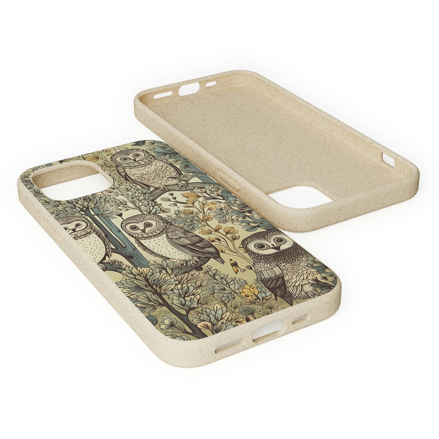 Cottagecore Owls in a Forest | Biodegradable iPhone Case