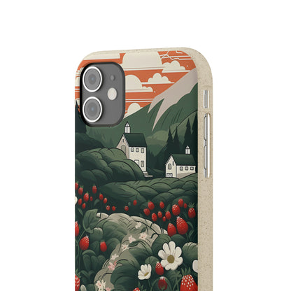 Strawberry Field | Biodegradable iPhone Case