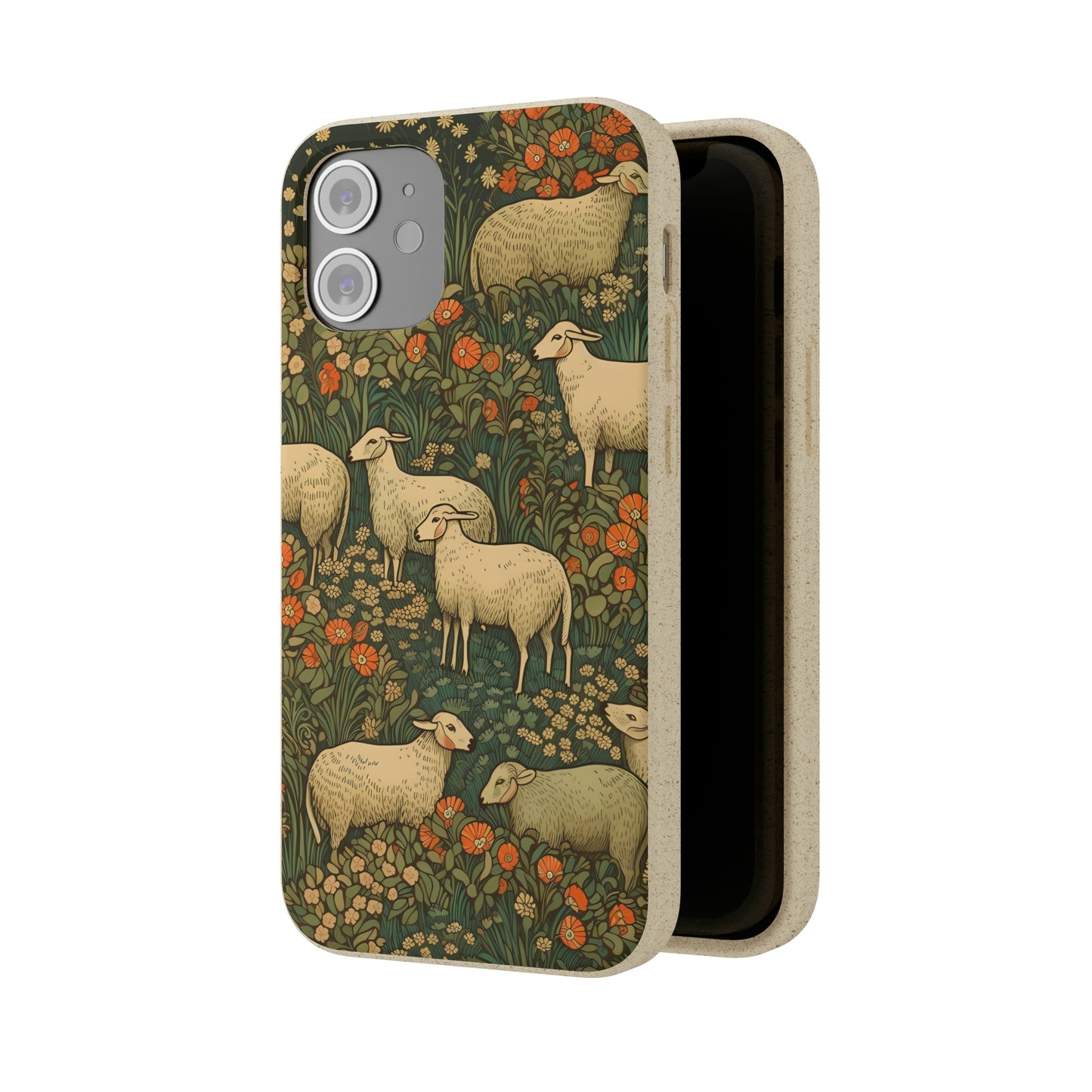 Cottagecore Sheep in a Meadow | Biodegradable iPhone Case