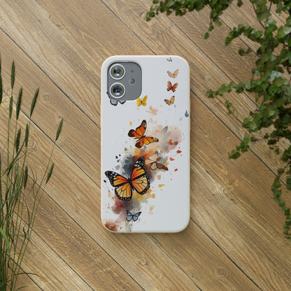 Colorful Butterflies | Biodegradable iPhone Case