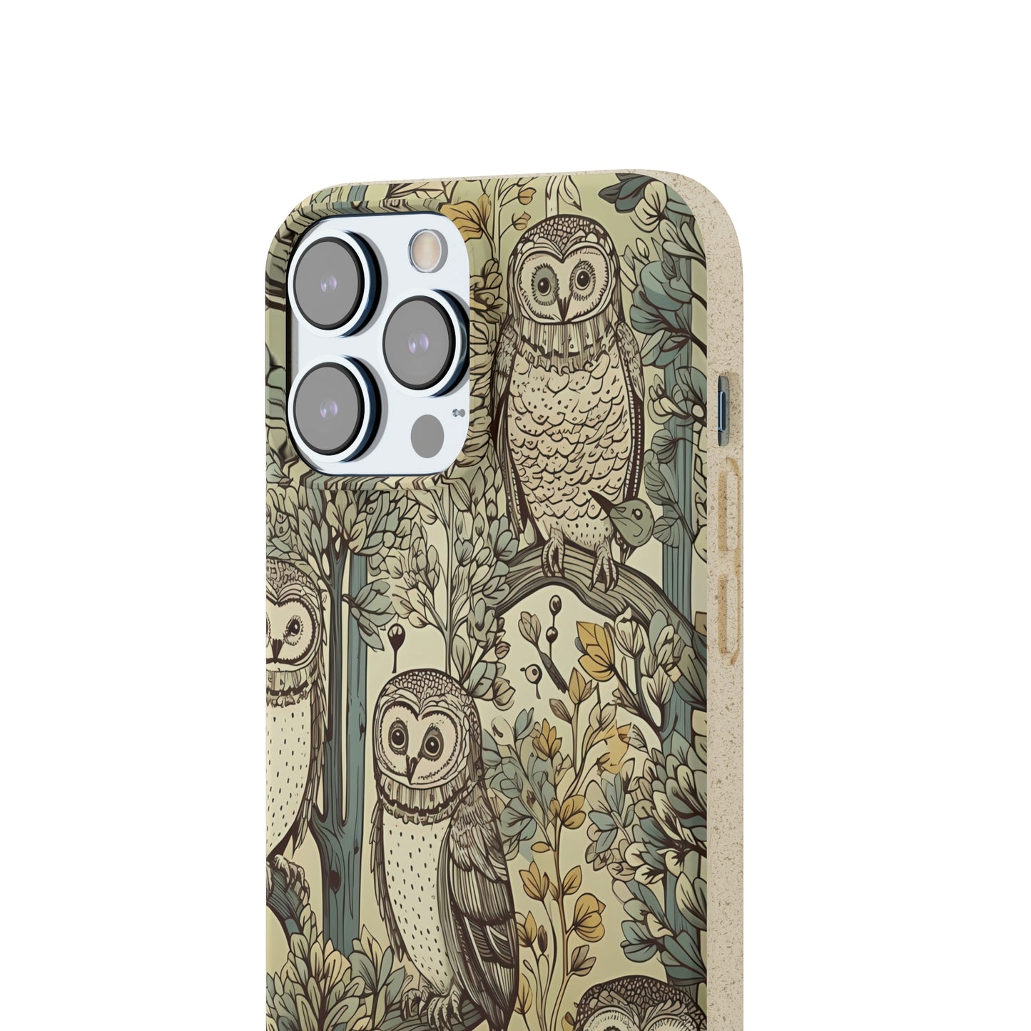 Cottagecore Owls in a Forest | Biodegradable iPhone Case